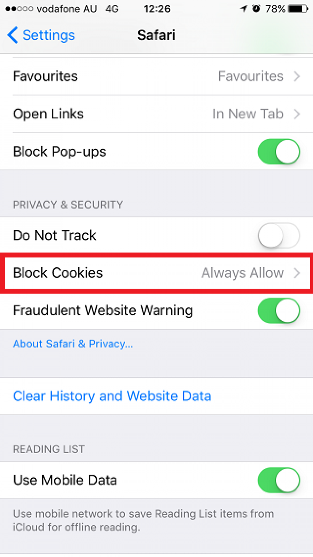 How to enable cookies on your iphone the star club